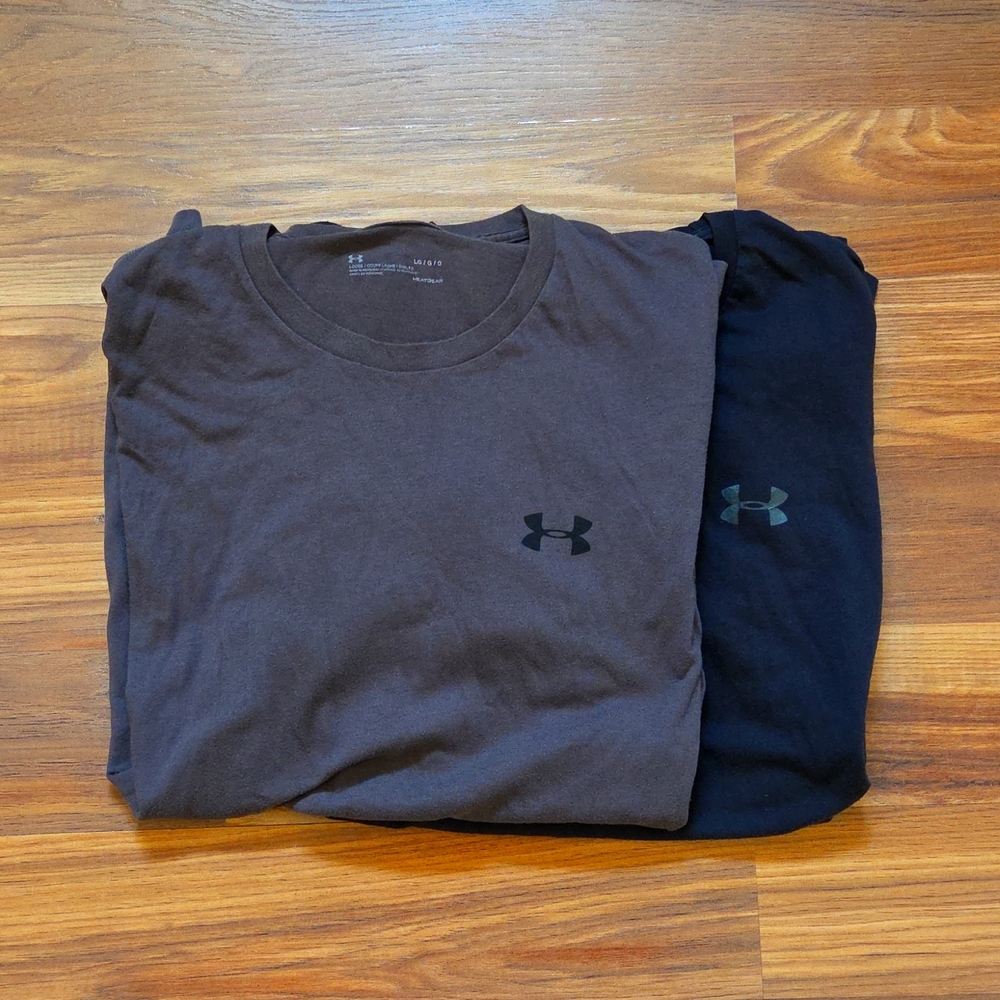Lot Of 2 Men's Under Armour T-Shirts. Large. Good Used Condition.